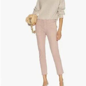 Nili Lotan New York Pink Raw Hem Pants